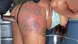 Merry Christmas with Big Black Cock Anal Fun