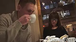 teen gets wildly cheerful with rabbit toy orgasm