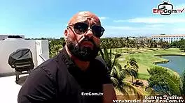 deutscher agent picks up horny latina teen slut for outdoor casting 😈🔥