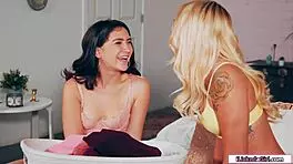 A Teen Facesits Her Roommate in Dorm Heat