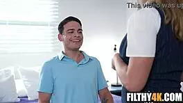 Leo Valentino fills Adores Quin and Bianca Bangs in hot group action