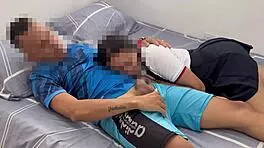 pervy stepdad gets hot blowjob from busty teen in uniform