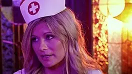 Halloween Nurse Patient Fuck in Shaved Pussy Frenzy