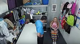 small frame big tits teen caught STEALING and PUNISHED hard in garage