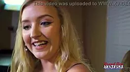 brunette autum and blonde alex share cock in sloppy threesome