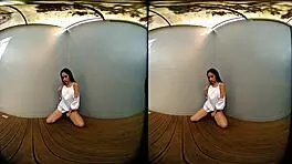 petite asian teases her perky tits