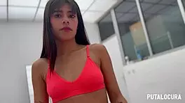 torbe explodes deep in sexy latina mells blanco's tight teen coño!