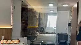 After club dragged skinny tattooed Brazilian teen home for raw anal POV squirting