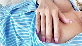 busty roommate in tight clothes takes hard creampie pounding