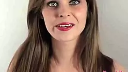 Skinny Brunette Livia Toys Pussy Wildly Then Deepthroats Cock Brutally