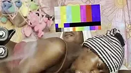 Petite Ebony Takes Big Black Cock on Casual Couch Fuck