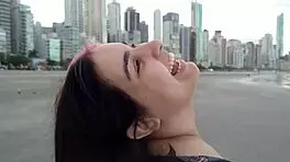 pregnant african beauty seduces beach crowd with her sexy belly