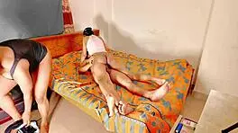 big cock ravages cute petite teens in hardcore threesome pound