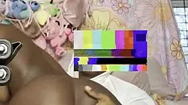 Petite Ebony Takes Big Black Cock on Casual Couch Fuck