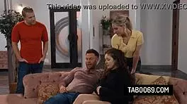 brunette milf leana lovings bunny madison foursome orgy ride