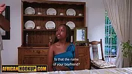 Big Booty Ebony Railed POV Doggystyle Interracial