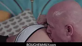 Rough deepthroat licking sweet shaved pussy with brooklyn gray