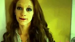 inked redhead cassie rims deep and throats huge cock