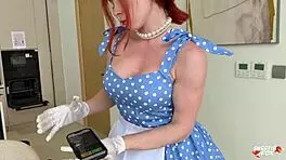 Burnt Chicken Ignites Pin-Up Wife's Kitchen Creampie Heat