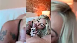 Big Tit Blonde Bent Over Doggystyle in Vegas, Jaz Jizzes Hard!