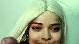 blonde witch deepthroats huge cock intense brazilian blowjob