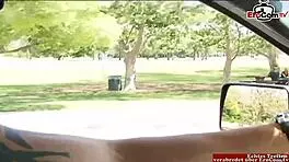 Skinny Big Tits Blonde Fucks Cuckold Husband Watching