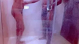 Hot Couple Slams Passionate Pussy Pounding Orgasms Big Tits Ass in Steamy Shower Fuck