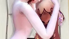 College couple plays interracial handjob game in sims 4