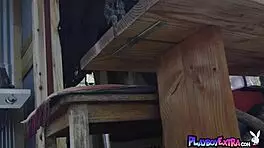 oh wow i just cant believe how massive jazlyn ray's natural tits look outdoors...