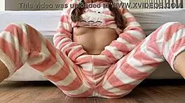 asian teen teases small tits and pussy to massive squirt climax