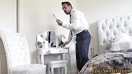 Stockings Petite 18+ Stretched by Massive Cock in HD Fetish