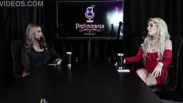 Kyra Sex Sheer Red Lingerie Fetish Tease Display