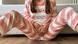 asian teen teases small tits and pussy to massive squirt climax