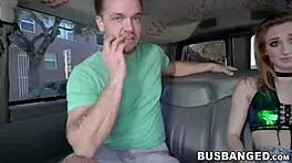 Blonde Fishnet Babe Victoria Gracen Rides Fat Cock Cowgirl Outdoors