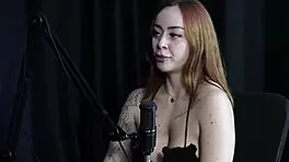 watch this naughty thai beauty tease in sheer red during her wild porn interview!