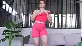 Girl next door skips sports for juicy pussy masturbation closeup 😏🔥