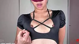 small tits asian teen strips revealing big nipples