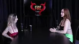 watch this naughty thai beauty tease in sheer red during her wild porn interview!