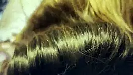 Hot babe's sloppy deepthroat massage on thick cock in 4k close-up