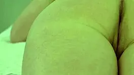 hot brunette college babe gets oiled MASSAGED then FINGERED to ORGASM on desk 😍💦