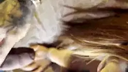 Hot babe's sloppy deepthroat massage on thick cock in 4k close-up