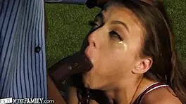 Gia Derza's Tight Pussy Destroyed Outdoors by Monster Cock in Intense Interracial Pounding