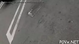 Pov couple bends over naked teen pussy hardcore doggystyle fucking blowjob