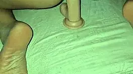 Feel this dildo and cock double stuffing my holes so deep already?