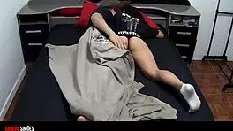 Muscular hunk slams huge cock into hot young babe relentlessly