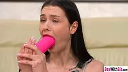 Sexy Matty devours stepbro's throbbing monster cock deep!