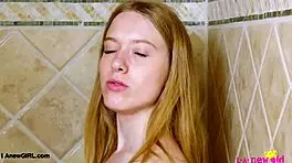 Bright-Eyed Blonde Steps into Steamy Shower Refresh