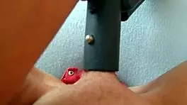 sophie vacuums pussy with dildo in tight miniskirt 😜🧹