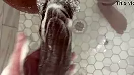 petite babe sneaks into shower for bbc pov riding adventure up close