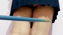 mexican schoolgirl broom tease fails tight anal virgin